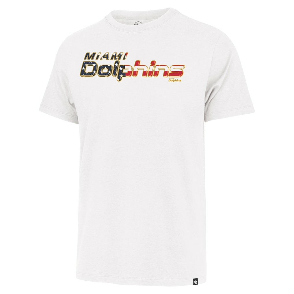 Miami Dolphins '47 Flag Script Franklin T-Shirt White