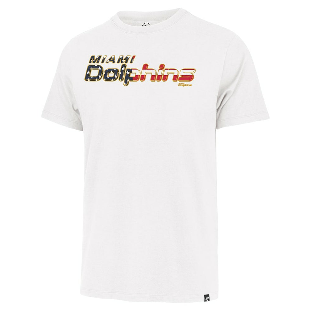 Miami Dolphins '47 Flag Script Franklin T-Shirt White