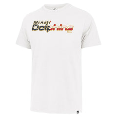 Miami Dolphins '47 Flag Script Franklin T-Shirt White