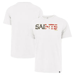 New Orleans Saints '47 Flag Script Franklin T-Shirt White