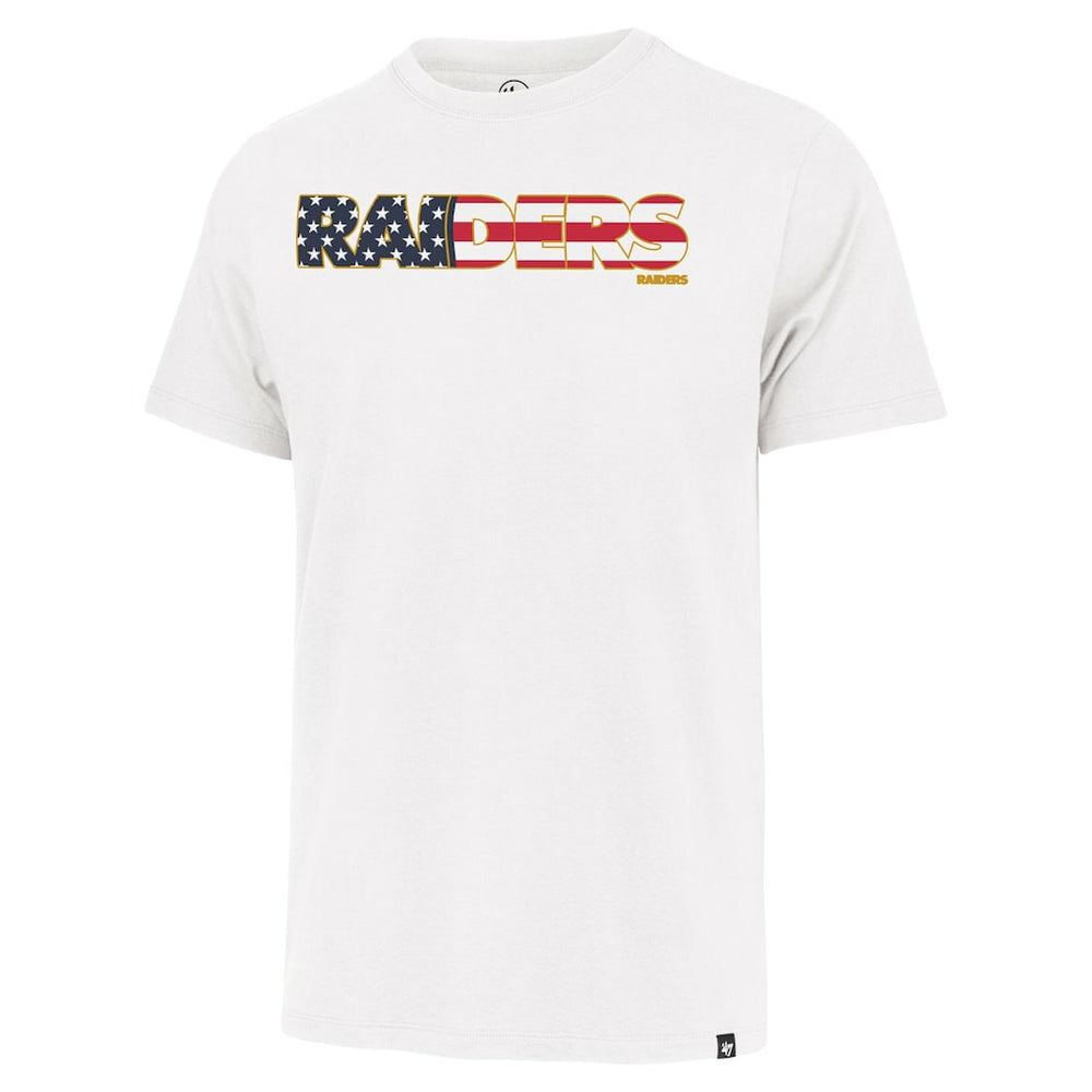 Las Vegas Raiders '47 Flag Script Franklin T-Shirt White