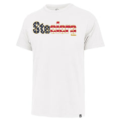 Pittsburgh Steelers '47 Flag Script Franklin T-Shirt White