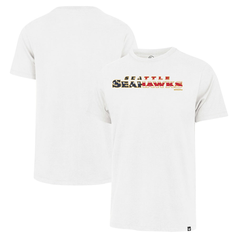 Seattle Seahawks '47 Flag Script Franklin T-Shirt White