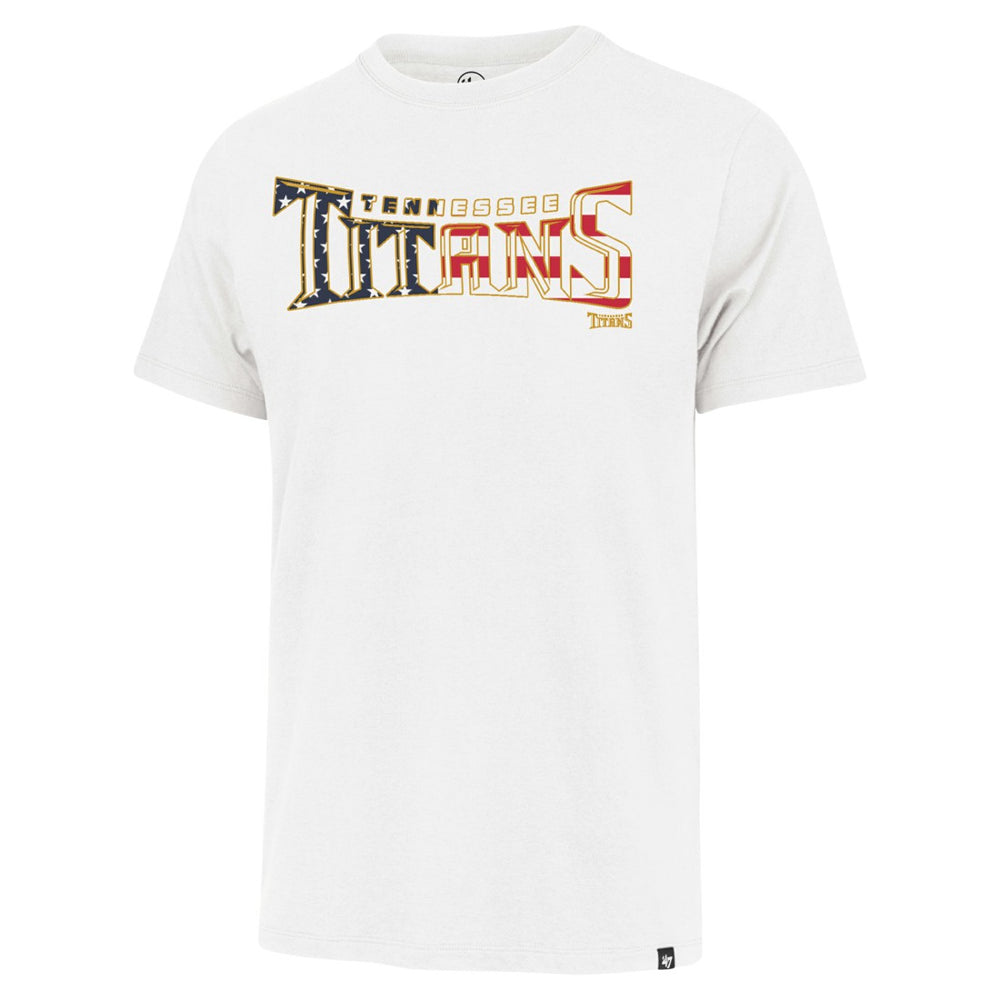 Tennessee Titans '47 Flag Script Franklin T-Shirt White