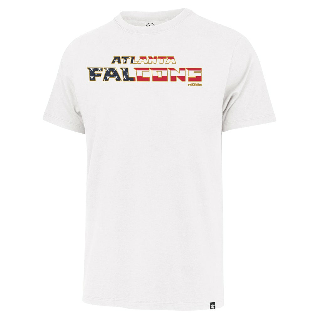 Atlanta Falcons '47 Flag Script Franklin T-Shirt White