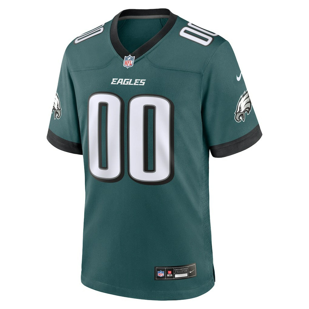 Philadelphia Eagles Custom Game Jersey Midnight Green