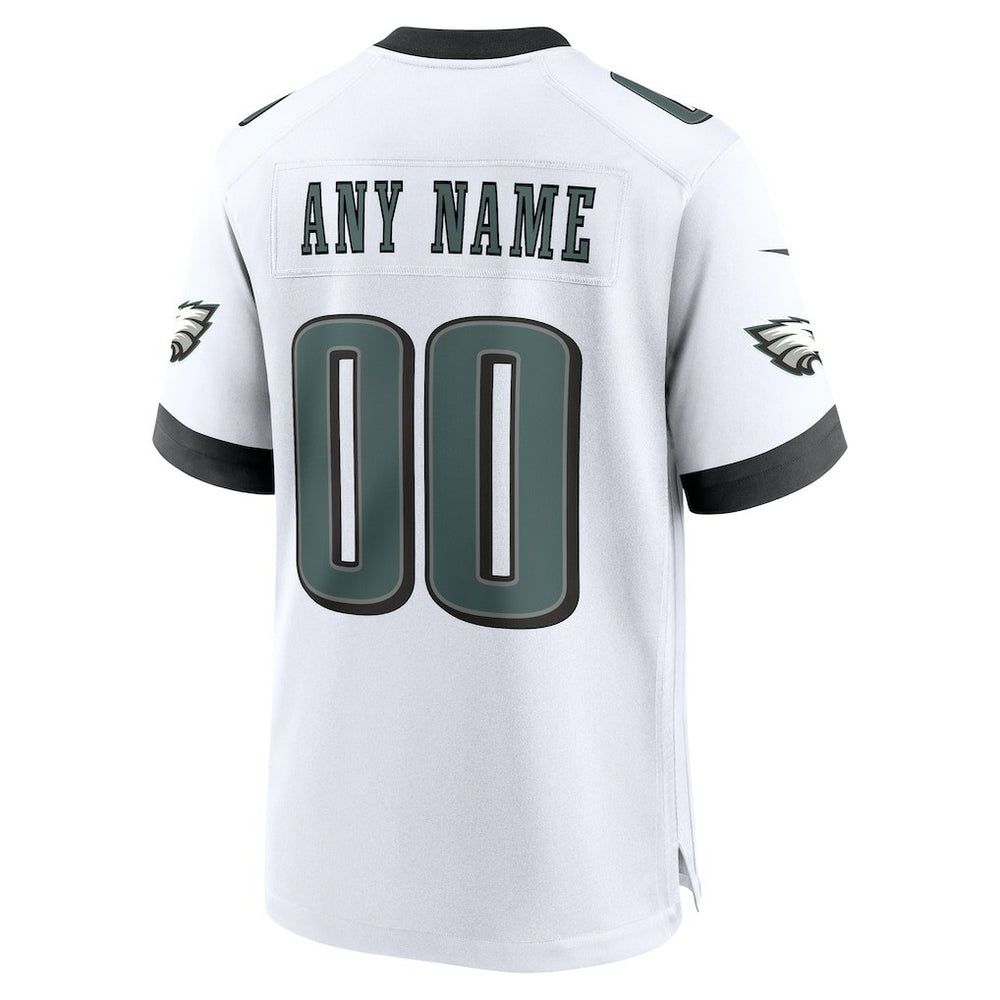 Philadelphia Eagles Custom Game Jersey White