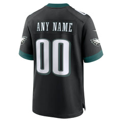 Philadelphia Eagles Alternate Custom Game Jersey Black