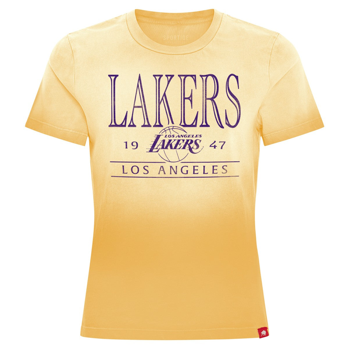 Los Angeles Lakers Sportiqe Women's Arcadia Sun-Dipped T-Shirt Gold