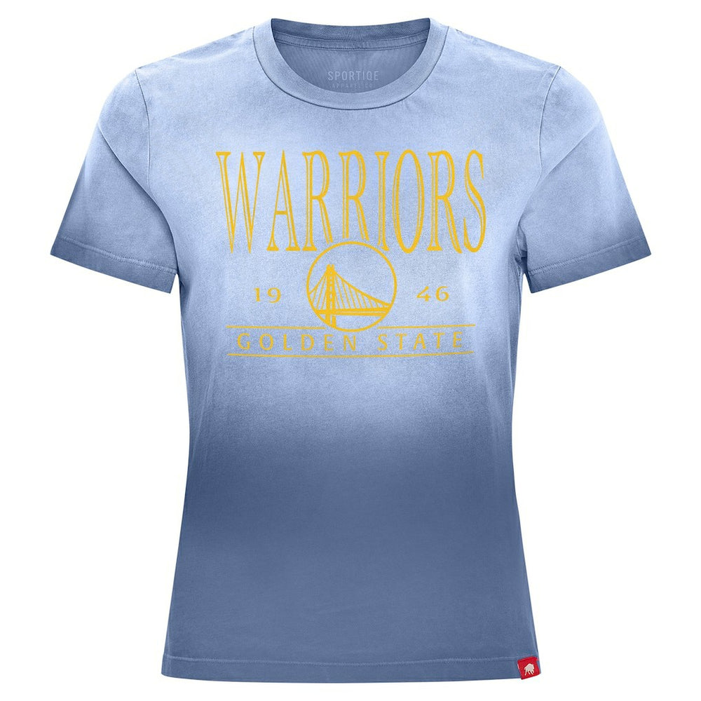 Golden State Warriors Sportiqe Women's Arcadia Sun-Dipped T-Shirt Royal