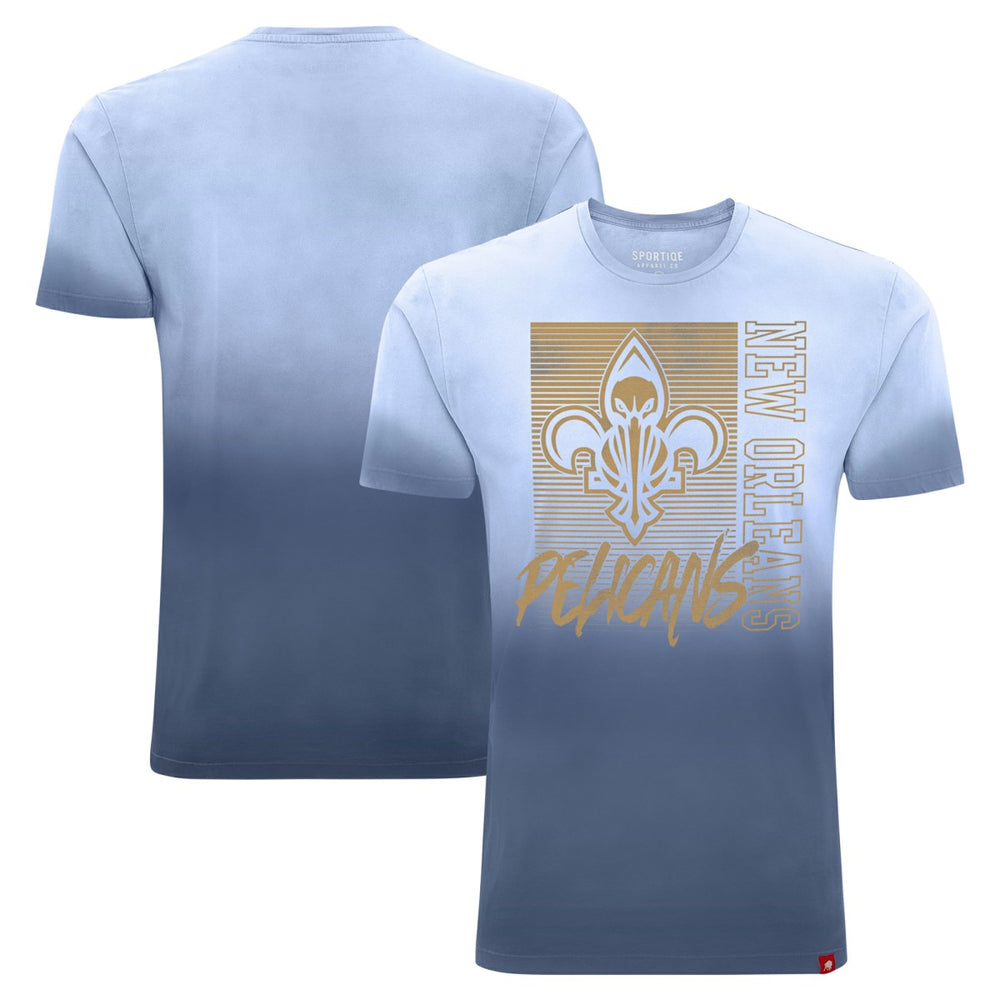 New Orleans Pelicans Sportiqe Unisex Bingham Sun-Fade T-Shirt Navy