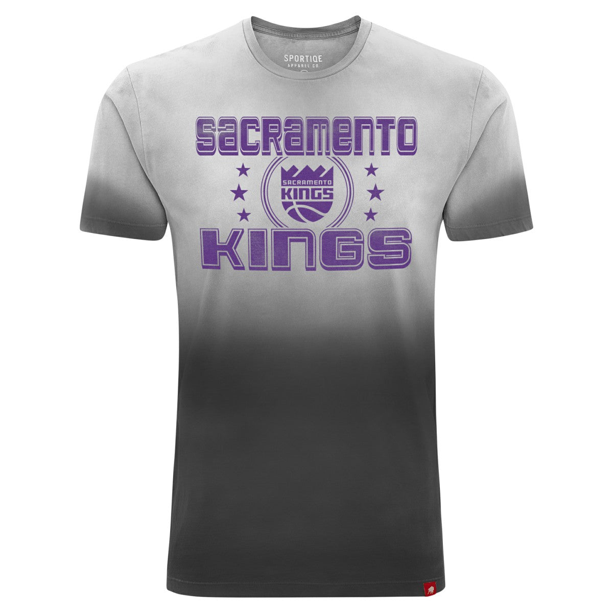 Sacramento Kings Sportiqe Unisex Bingham Sun-Fade T-Shirt Black