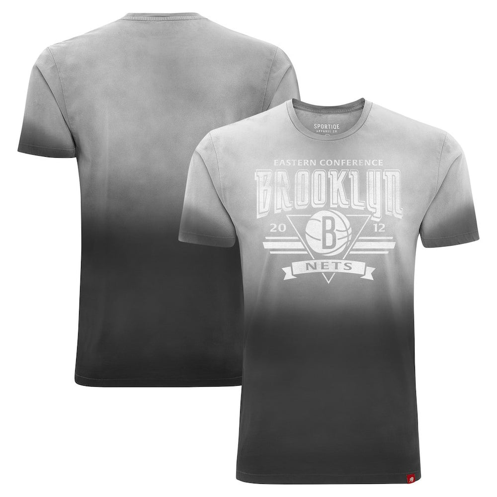 Brooklyn Nets Sportiqe Unisex Bingham Sun-Fade T-Shirt Black