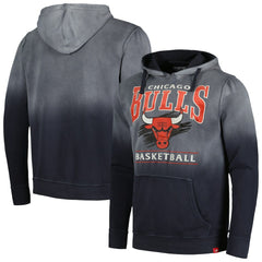Chicago Bulls Sportiqe Unisex Blake Sun-Fade Pullover Hoodie Black