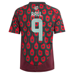 Raul Jimenez Mexico National Team Youth 2024 Home Replica Player Jersey Burgundy