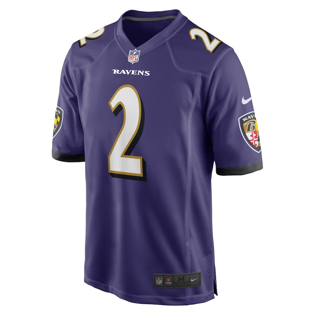 Nate Wiggins Baltimore Ravens Player Game Jersey Purple