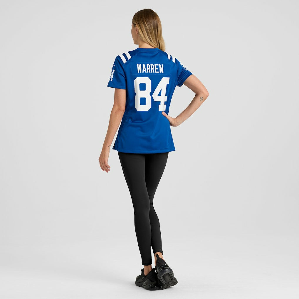 Tyler Warren Indianapolis Colts Women's Game Jersey Royal