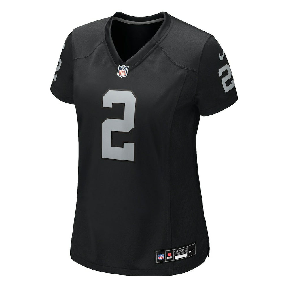 Ashton Jeanty Las Vegas Raiders Women's 2025 NFL Draft First Round Pick Team Game Jersey Black
