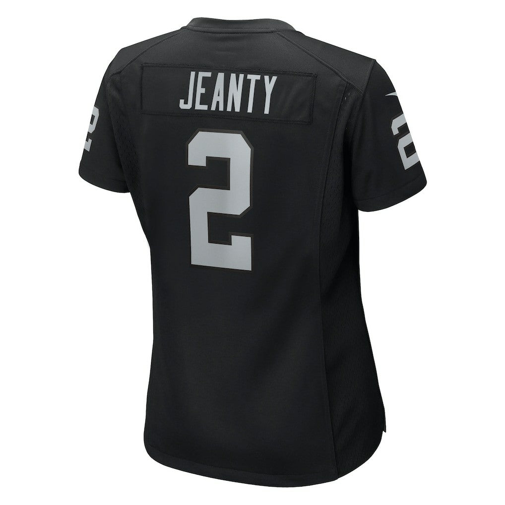 Ashton Jeanty Las Vegas Raiders Women's 2025 NFL Draft First Round Pick Team Game Jersey Black