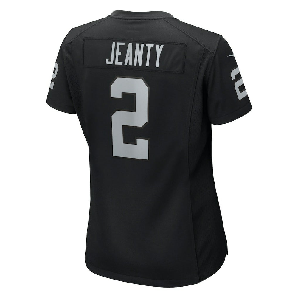 Ashton Jeanty Las Vegas Raiders Women's 2025 NFL Draft First Round Pick Team Game Jersey Black