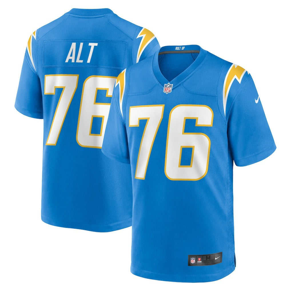 Joe Alt Los Angeles Chargers Player Game Jersey Powder Blue