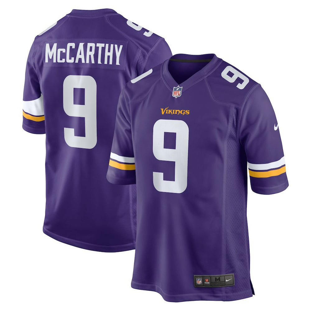 NFL J.J. McCarthy Minnesota Vikings Player Game Jersey - Purple