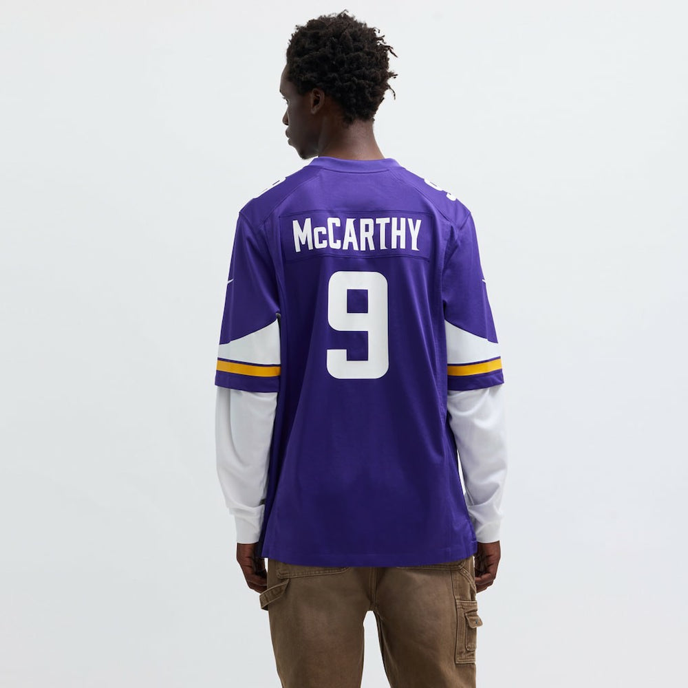 NFL J.J. McCarthy Minnesota Vikings Player Game Jersey - Purple
