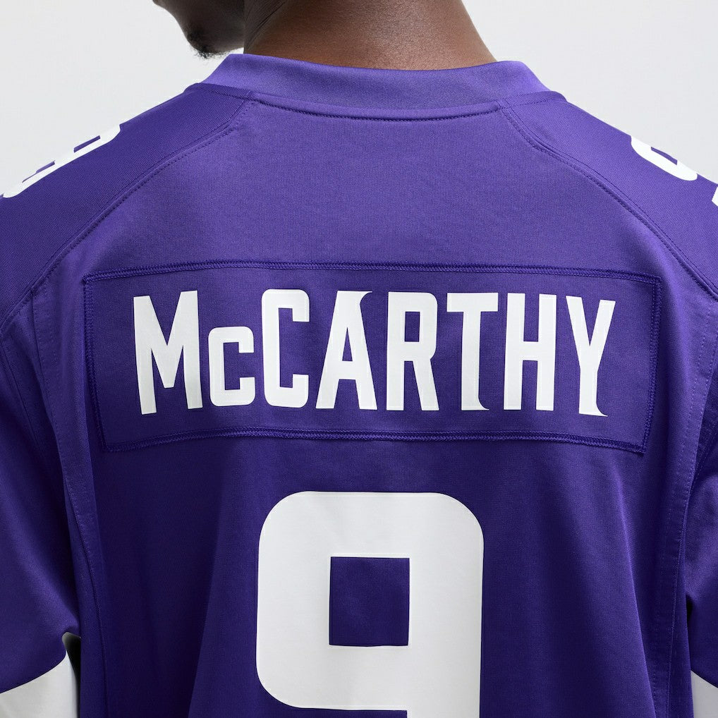 NFL J.J. McCarthy Minnesota Vikings Player Game Jersey - Purple