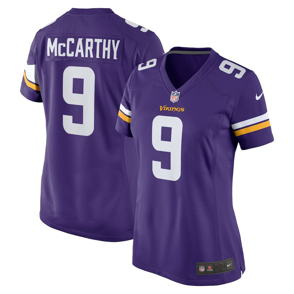 NFL J.J. McCarthy Minnesota Vikings Women's Player Game Jersey - Purple