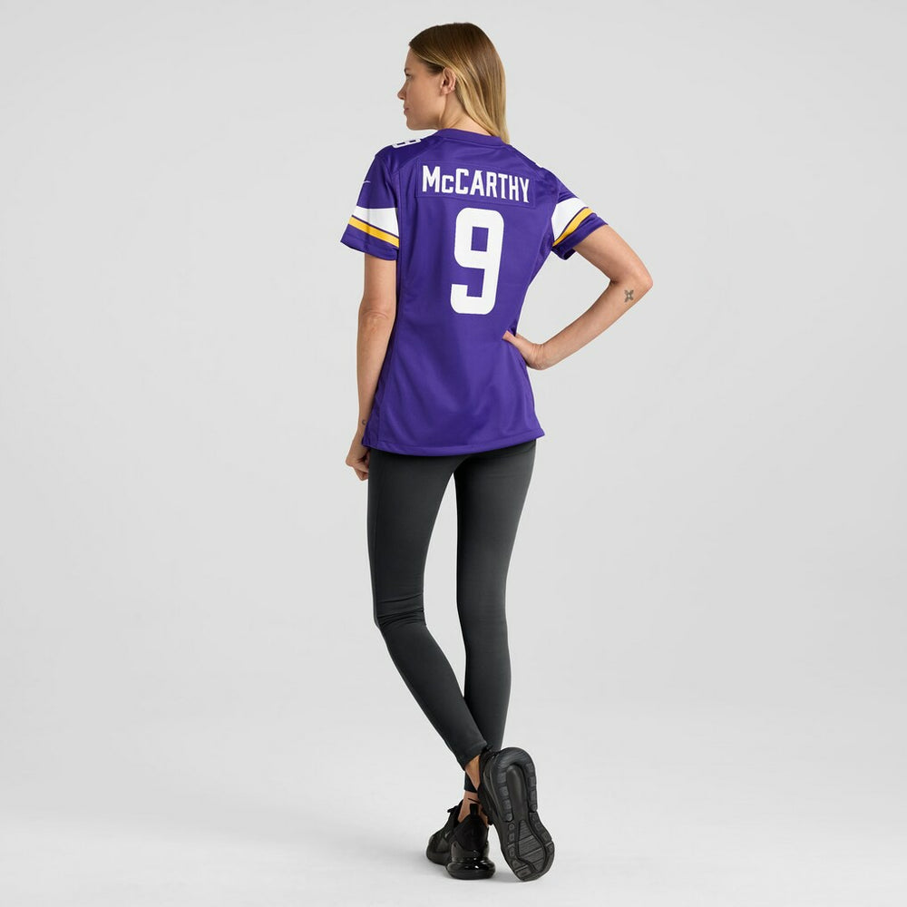 NFL J.J. McCarthy Minnesota Vikings Women's Player Game Jersey - Purple