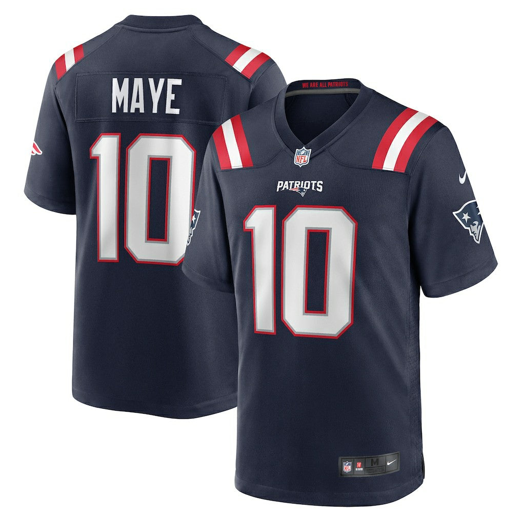 NFL Drake Maye New England Patriots Player Game Jersey - Navy