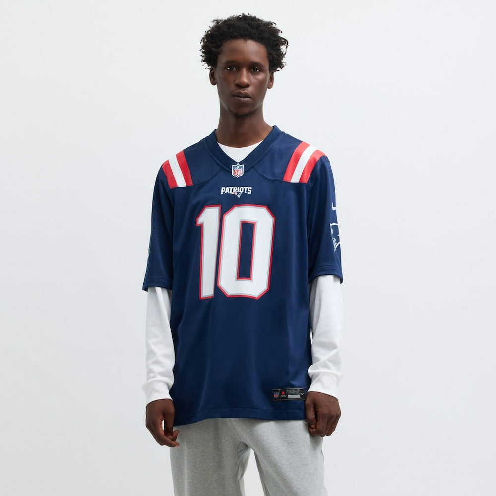 NFL Drake Maye New England Patriots Player Game Jersey - Navy