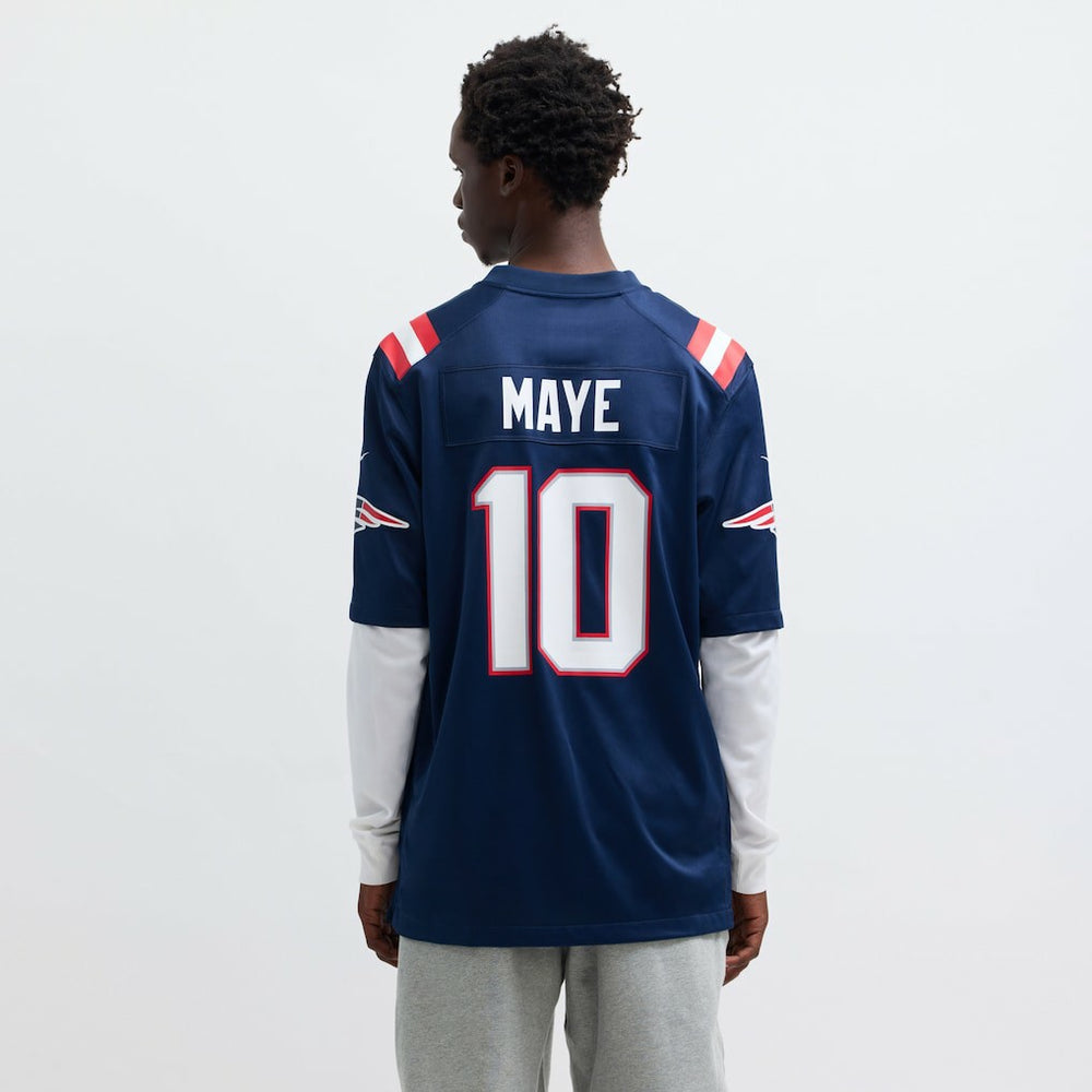 NFL Drake Maye New England Patriots Player Game Jersey - Navy