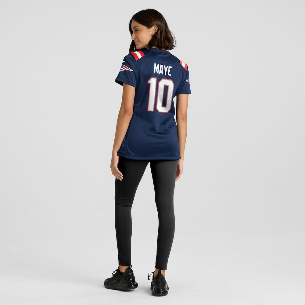 NFL Drake Maye New England Patriots Women's Player Game Jersey - Navy