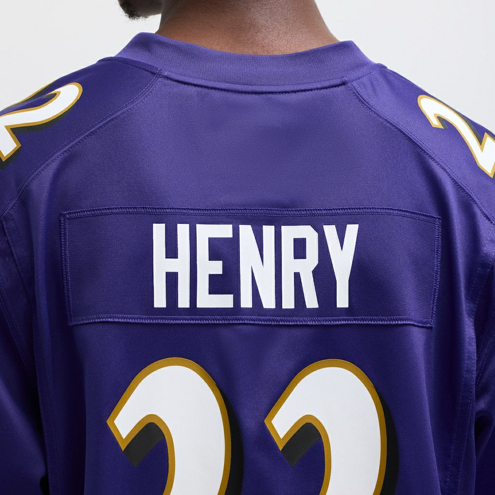 Derrick Henry Baltimore Ravens Game Player Jersey Purple