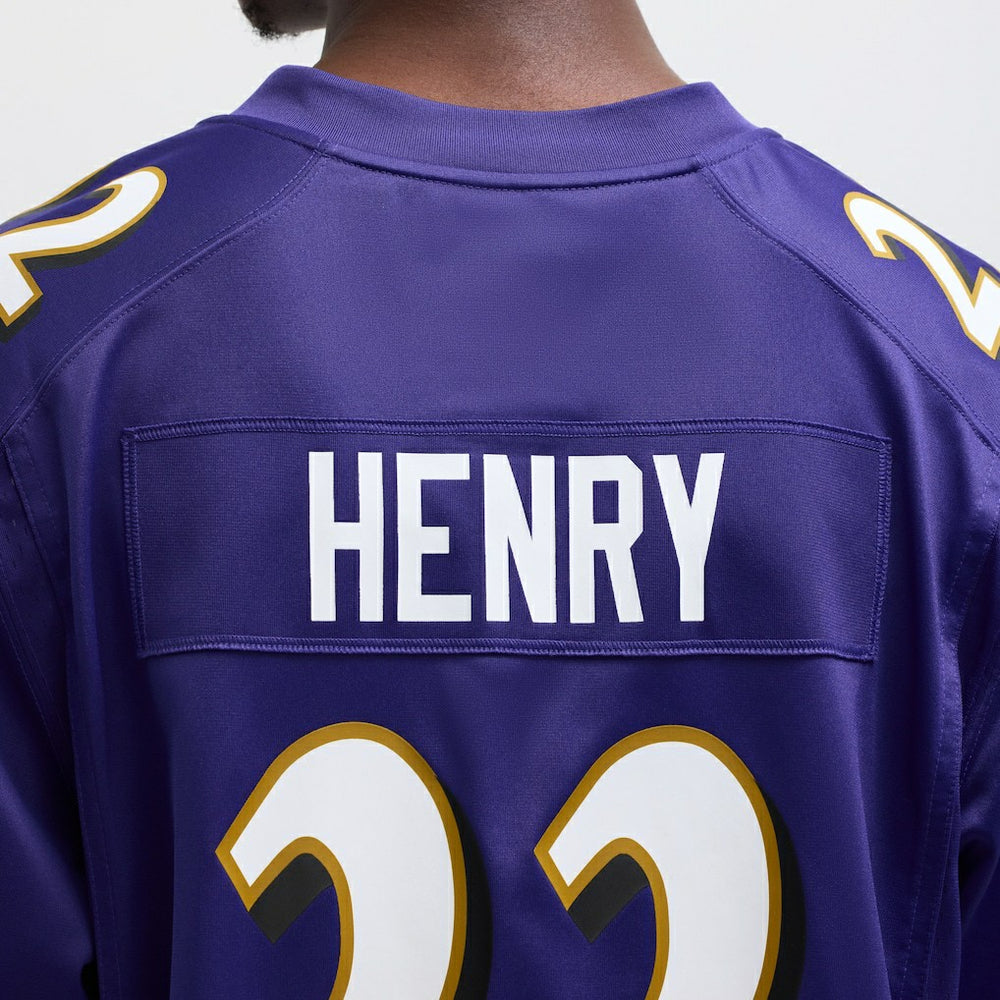 Derrick Henry Baltimore Ravens Game Player Jersey Purple