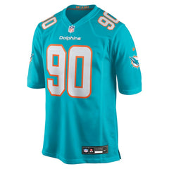 Kenneth Grant Miami Dolphins 2025 NFL Draft First Round Pick Game Jersey Aqua