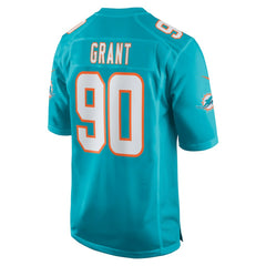 Kenneth Grant Miami Dolphins 2025 NFL Draft First Round Pick Game Jersey Aqua