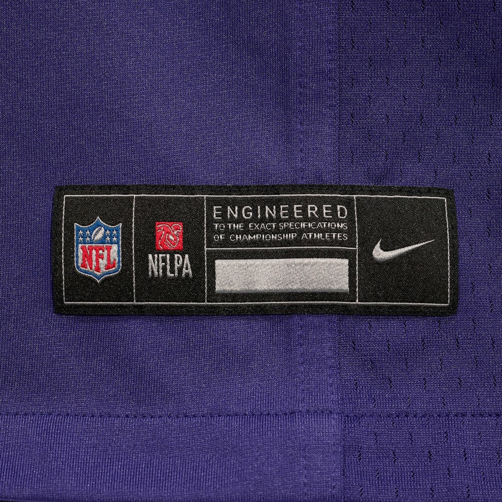 Malaki Starks Baltimore Ravens 2025 NFL Draft First Round Pick Game Jersey Purple