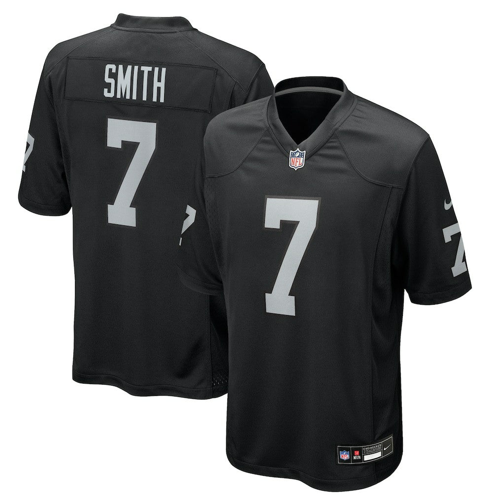 Geno Smith Las Vegas Raiders Game Player Jersey Black
