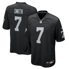 Geno Smith Las Vegas Raiders Game Player Jersey Black