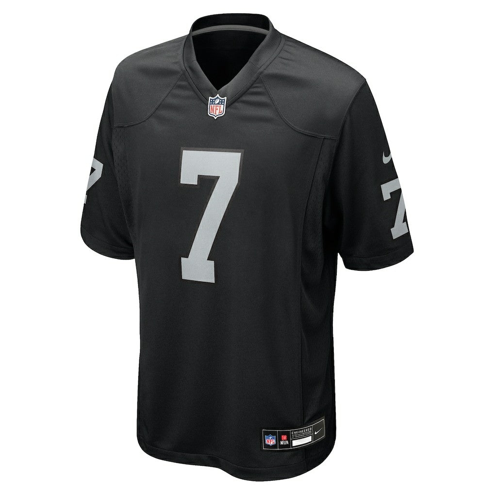 Geno Smith Las Vegas Raiders Game Player Jersey Black
