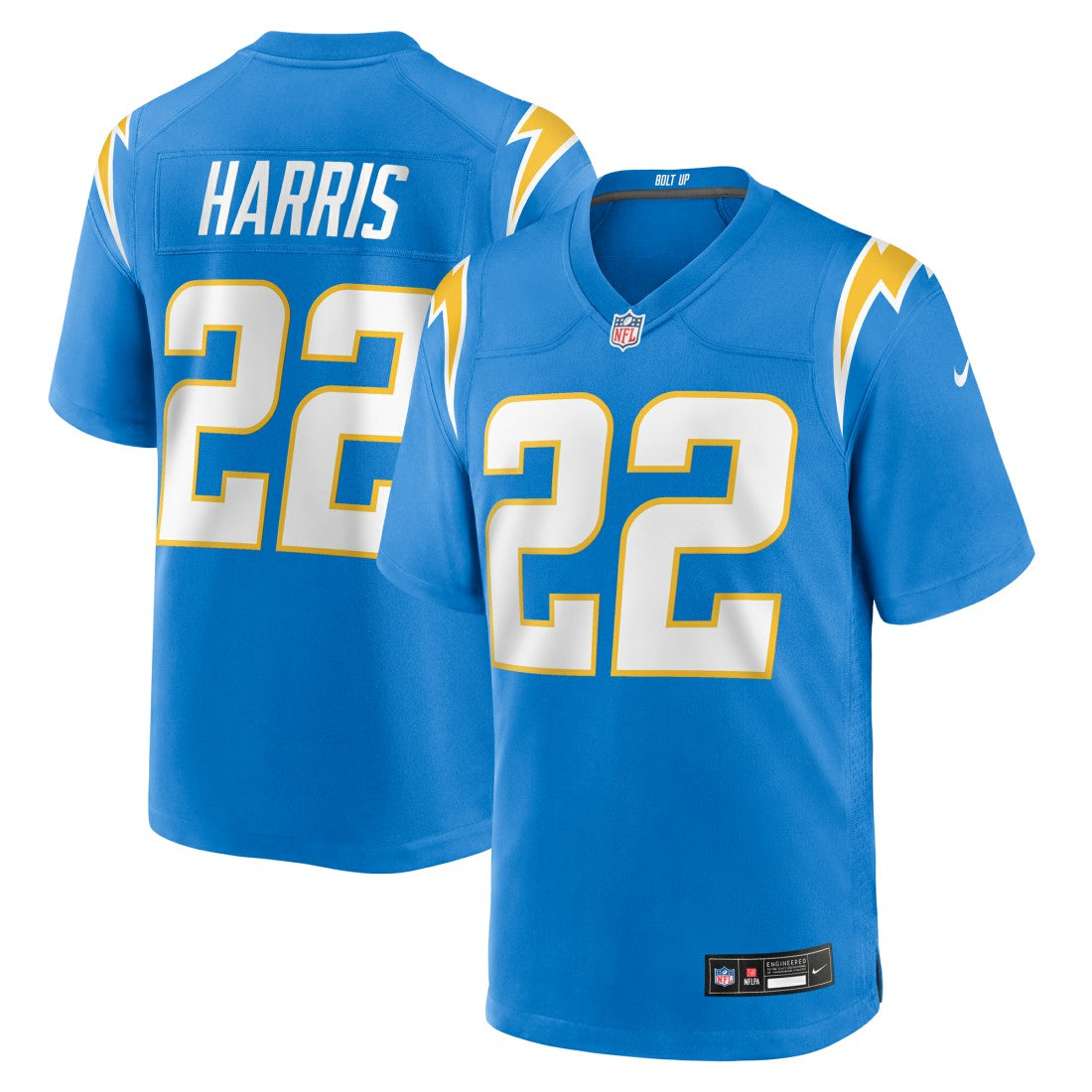 Najee Harris Los Angeles Chargers Game Player Jersey Powder Blue