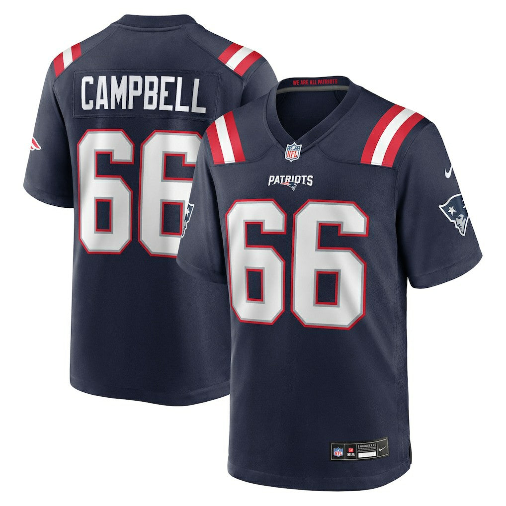 NFL Will Campbell New England Patriots 2025 NFL Draft First Round Pick Game Jersey - Navy