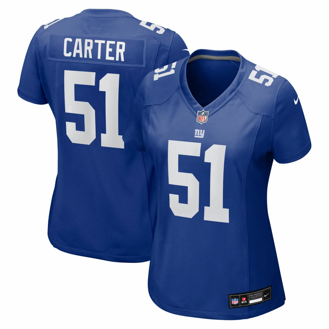 Abdul Carter New York Giants Women's First Round Pick Game Jersey Royal