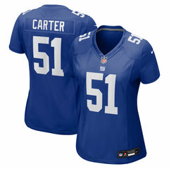 Abdul Carter New York Giants Women's First Round Pick Game Jersey Royal