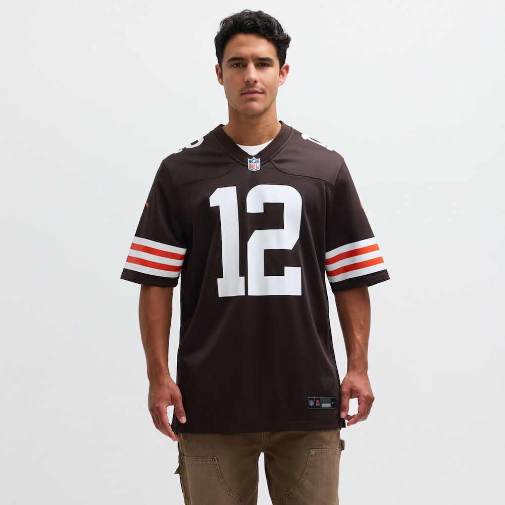 Shedeur Sanders Cleveland Browns 2025 NFL Draft Game Jersey Brown