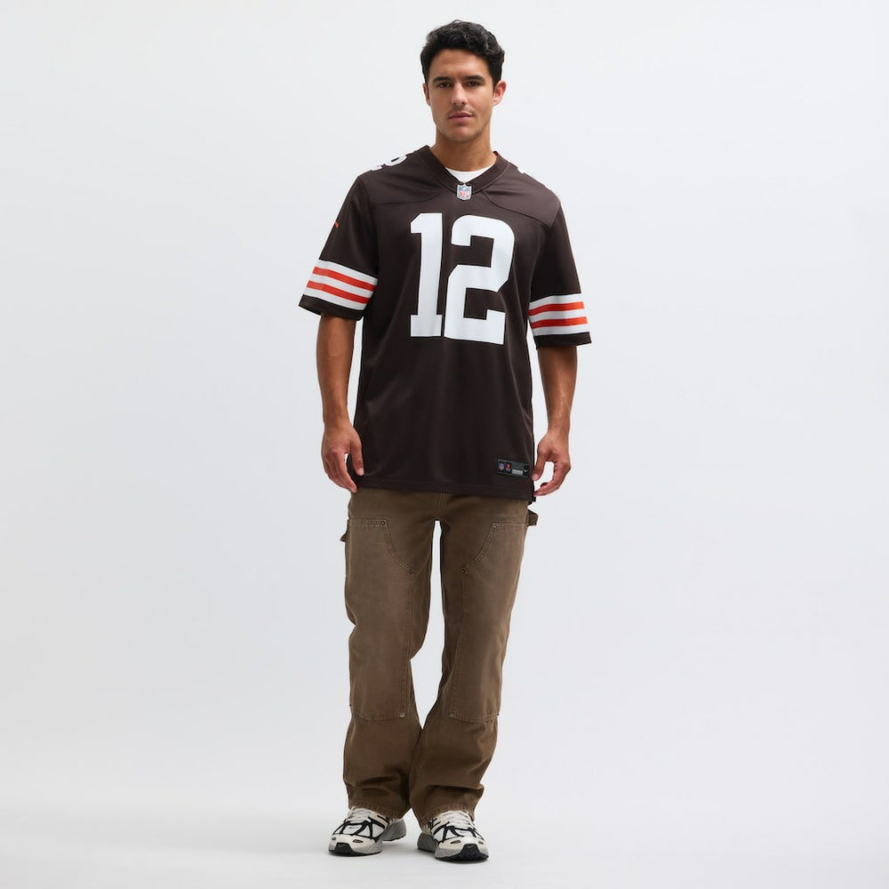 Shedeur Sanders Cleveland Browns 2025 NFL Draft Game Jersey Brown