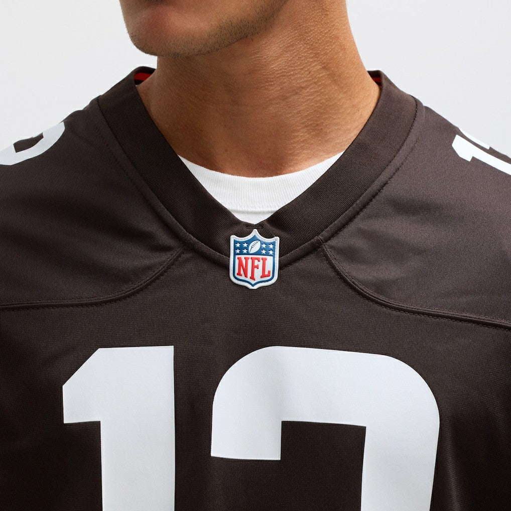 Shedeur Sanders Cleveland Browns 2025 NFL Draft Game Jersey Brown
