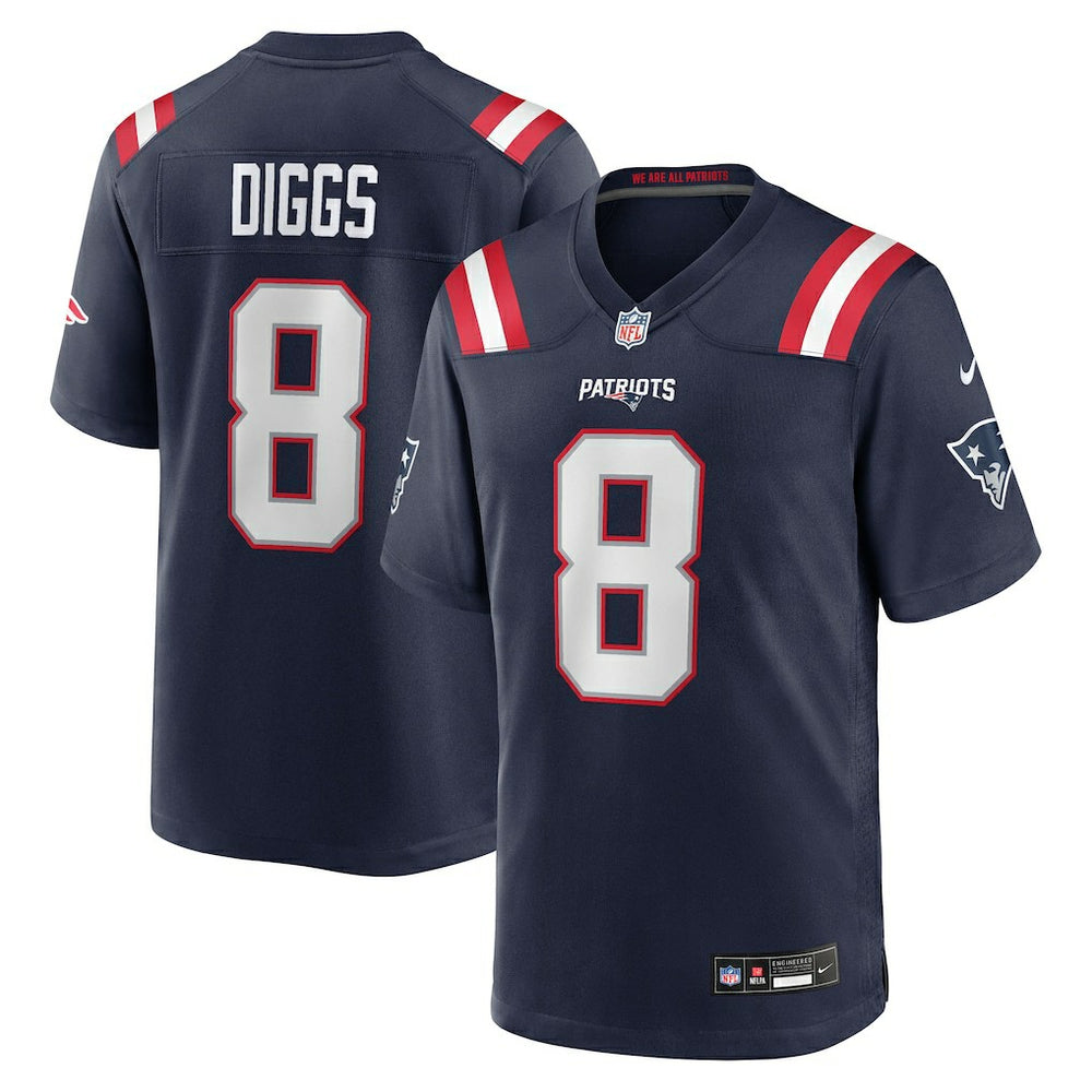 NFL Stefon Diggs New England Patriots Game Jersey - Navy